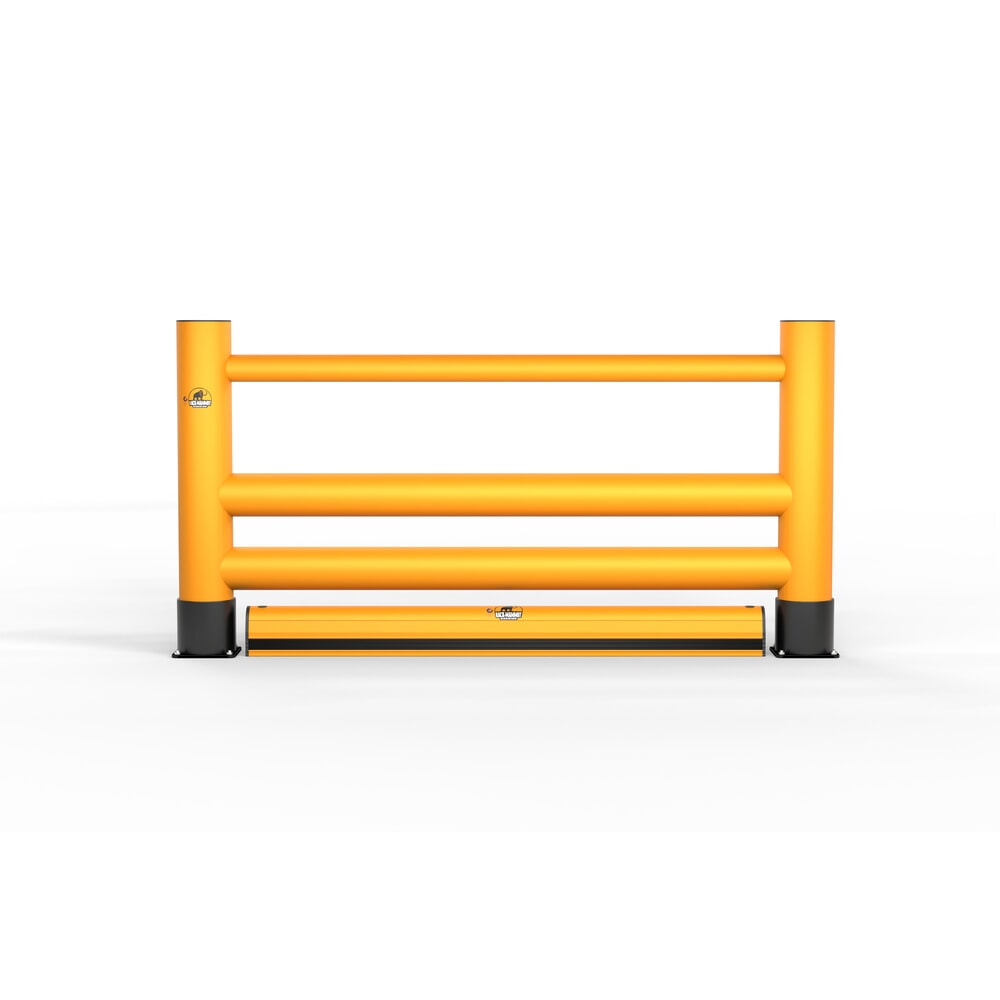 Productafbeelding nr. 4: A.M.P.E.R.E. Aanrijbeveiligingshekwerk Rack Mammut®, handlijst dubbele ligger Extra, lengte 2,00 m