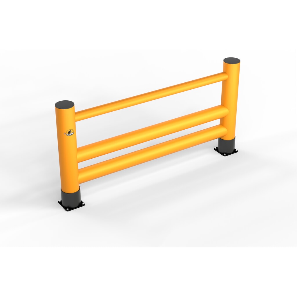 A.M.P.E.R.E. Aanrijbeveiligingshekwerk Rack Mammut®, handlijst dubbele ligger, lengte 2,00 m Product afbeelding: A.M.P.E.R.E. Aanrijbeveiligingshekwerk Rack Mammut®, handlijst dubbele ligger, lengte 2,00 m