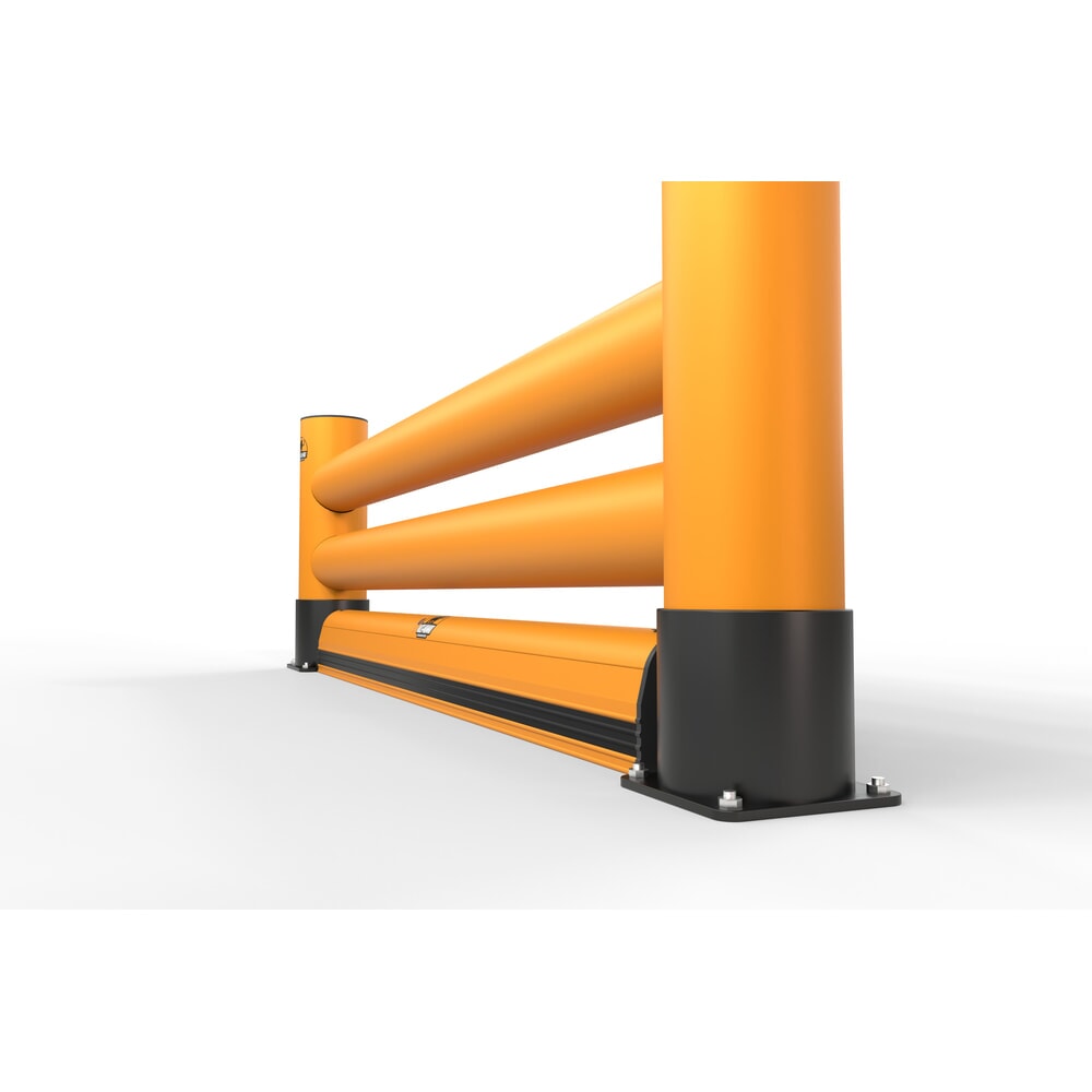 Productafbeelding nr. 3: A.M.P.E.R.E. Rack Mammut® Extra stootbalk met vloerbarrière, dubbele uitvoering, lengte 2,00 m