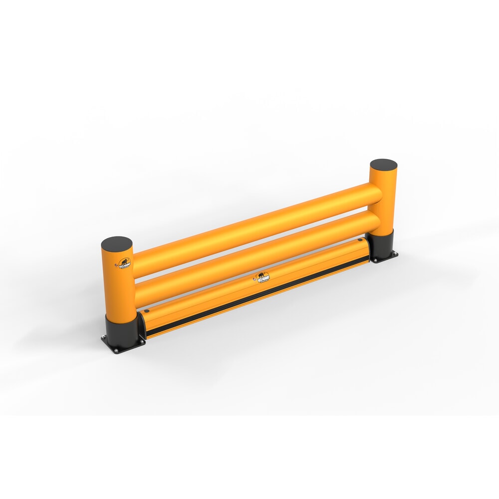 Productafbeelding nr. 1: A.M.P.E.R.E. Rack Mammut® Extra stootbalk met vloerbarrière, dubbele uitvoering, lengte 2,00 m