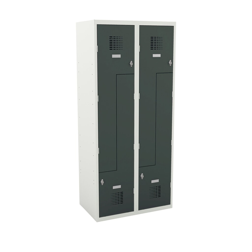 Steinbock® Z-kast, 4 compartimenten, draaigrendelslot, hxbxd 1.800 x 800 x 500 mm, lichtgrijs/antracietgrijs Product afbeelding: Steinbock® Z-kast, 4 compartimenten, draaigrendelslot, hxbxd 1.800 x 800 x 500 mm, lichtgrijs/antracietgrijs