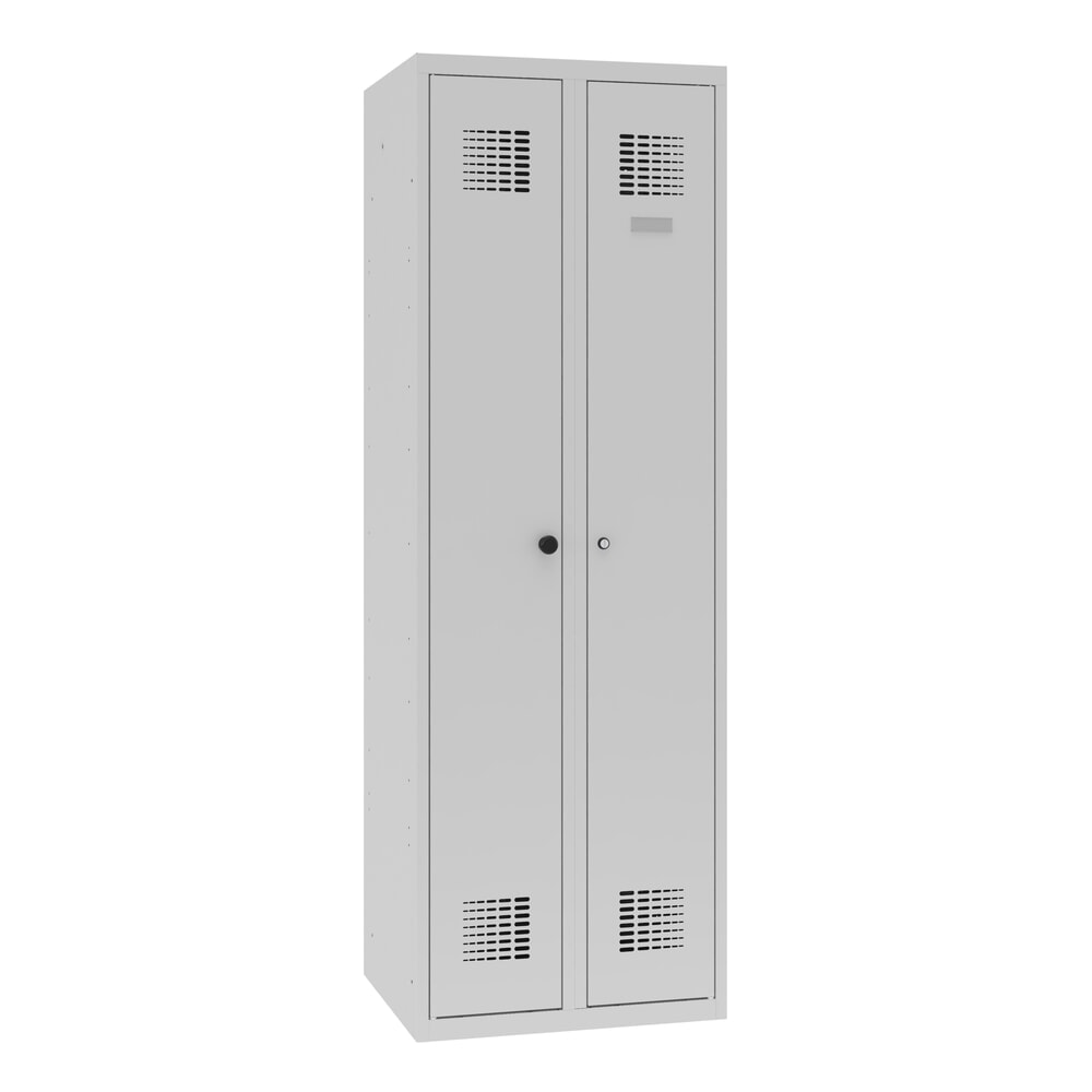 Productafbeelding nr. 7: Steinbock® dubbele locker, 1 compartiment, veiligheidscilinderslot, hxbxd 1.800 x 600 x 500 mm, lichtgrijs/lichtgrijs