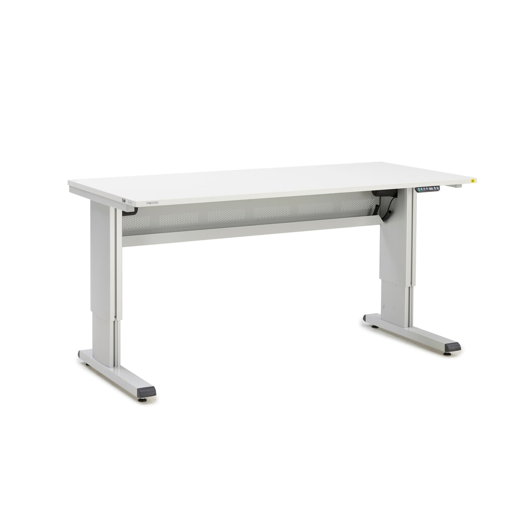 Werktafel TRESTON WB, ESD, elektrisch in hoogte verstelbaar, bxd 1.800 x 800 mm, met kabelgoot Product afbeelding: Werktafel TRESTON WB, ESD, elektrisch in hoogte verstelbaar, bxd 1.800 x 800 mm, met kabelgoot