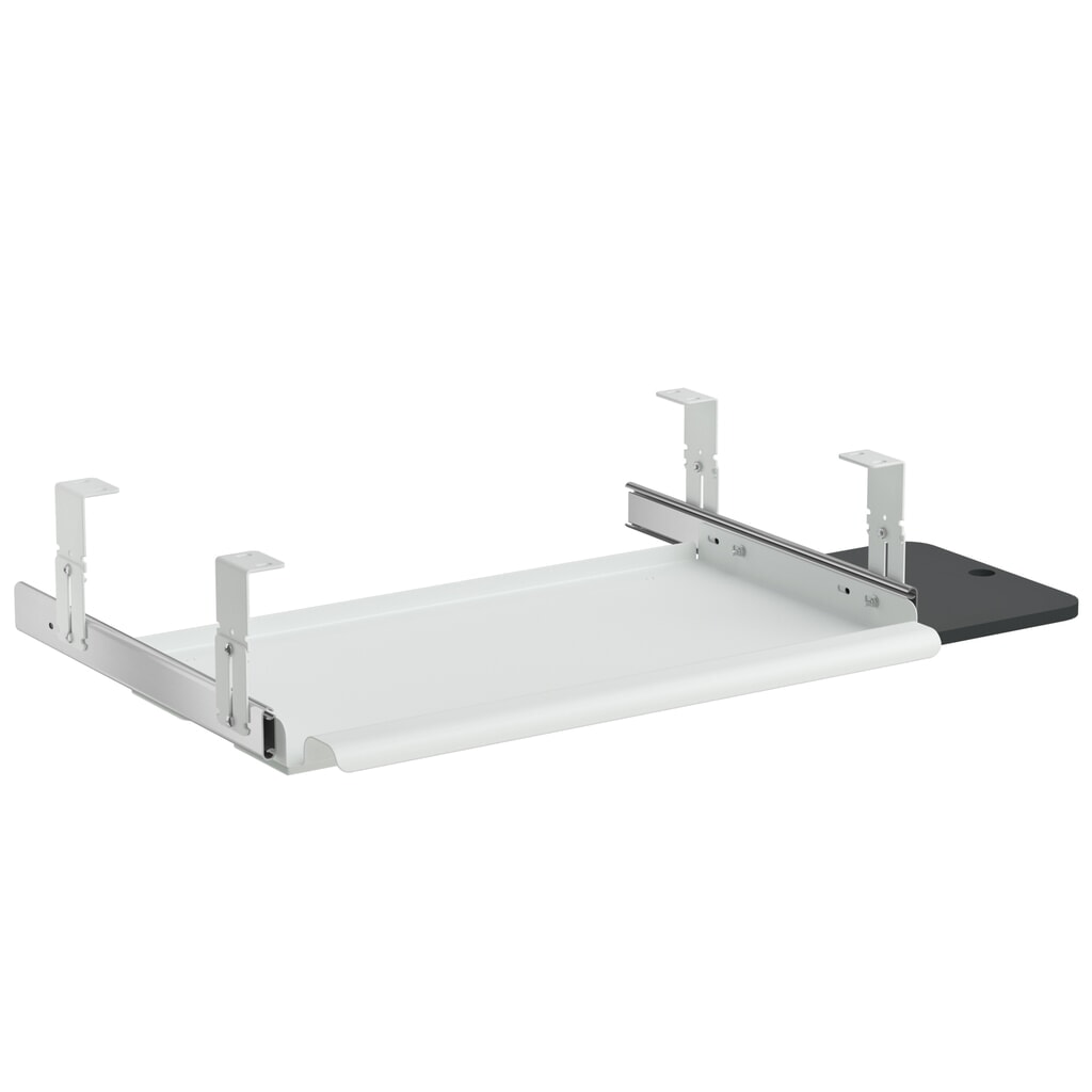 Product afbeelding: Uitschuifblad voor toetsenbord met ESD voor werktafel, bxd 500 x 250 mm