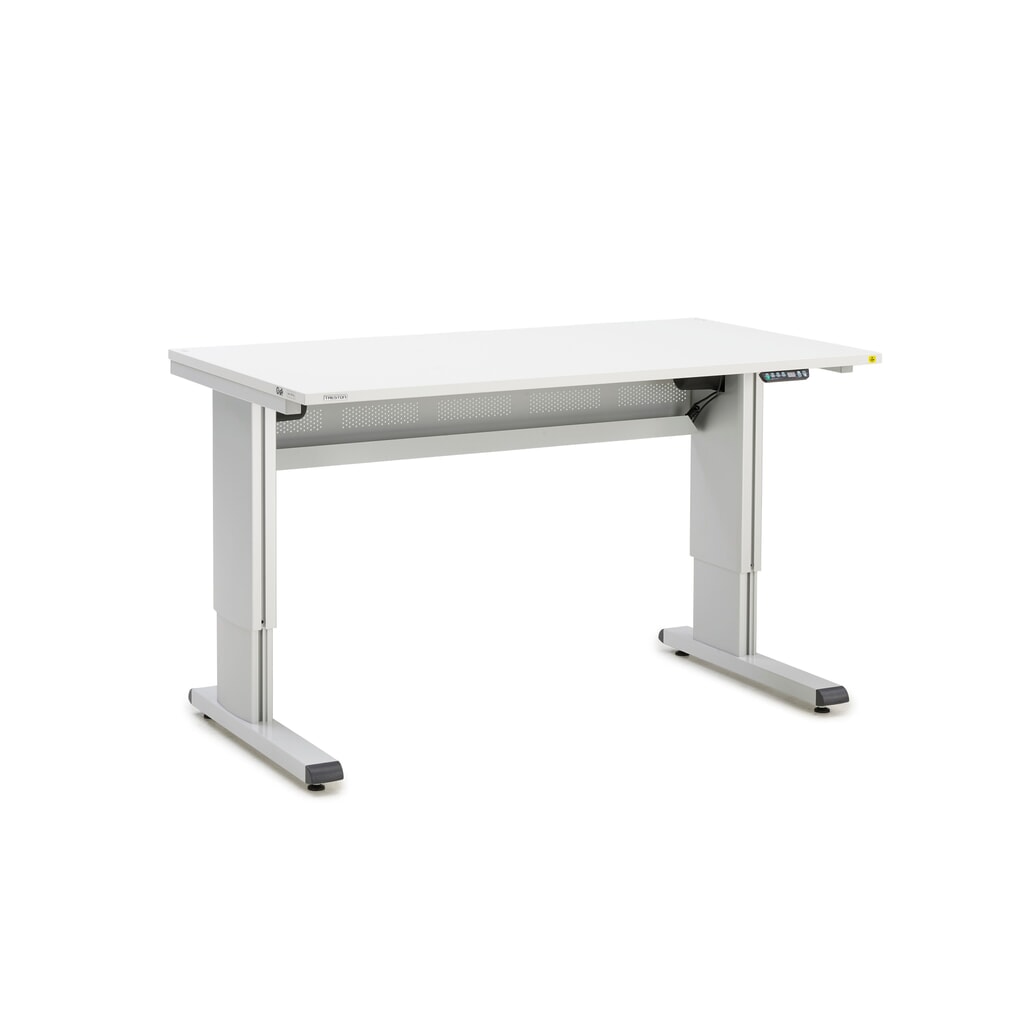 Product afbeelding: Werktafel TRESTON WB, ESD, elektrisch in hoogte verstelbaar, bxd 1.500 x 800 mm, met kabelgoot