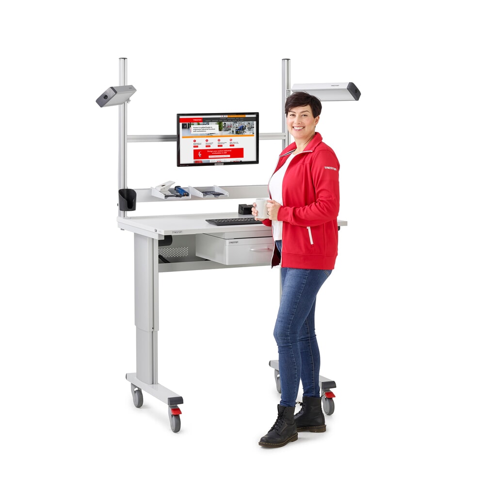 Productafbeelding nr. 5: Werktafel TRESTON WB, ESD, handmatig in hoogte verstelbaar, bxd 1.500 x 800 mm