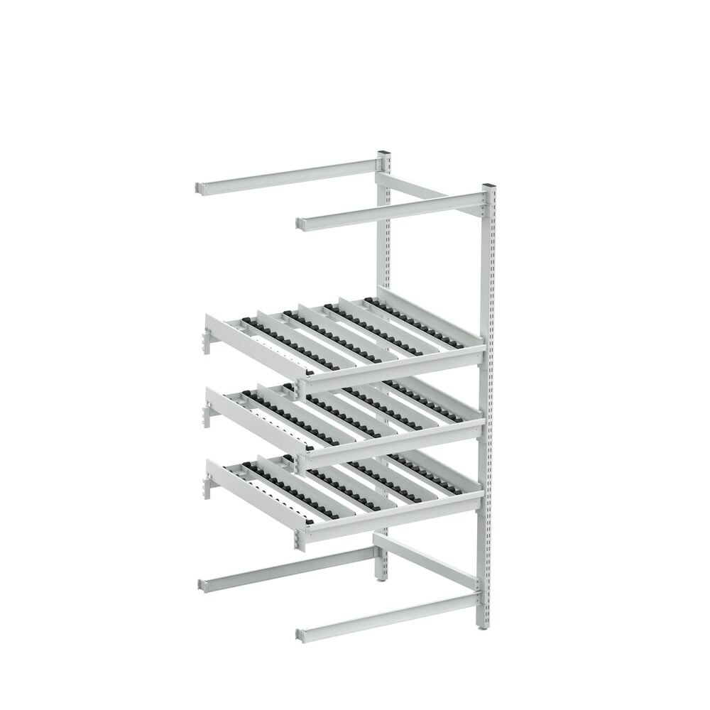 Product afbeelding: Verlengframe zijkant voor TRESTON kanbanstelling FIFO, ESD, h x b x d 1.860 x 933 x 805 mm