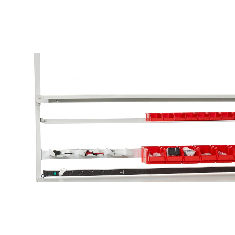 Productafbeelding nr. 3: Aflegplank voor inkijkbare magazijnbakken, b x d 1.419 x 145 mm, voor tafelbreedte 1.500 mm