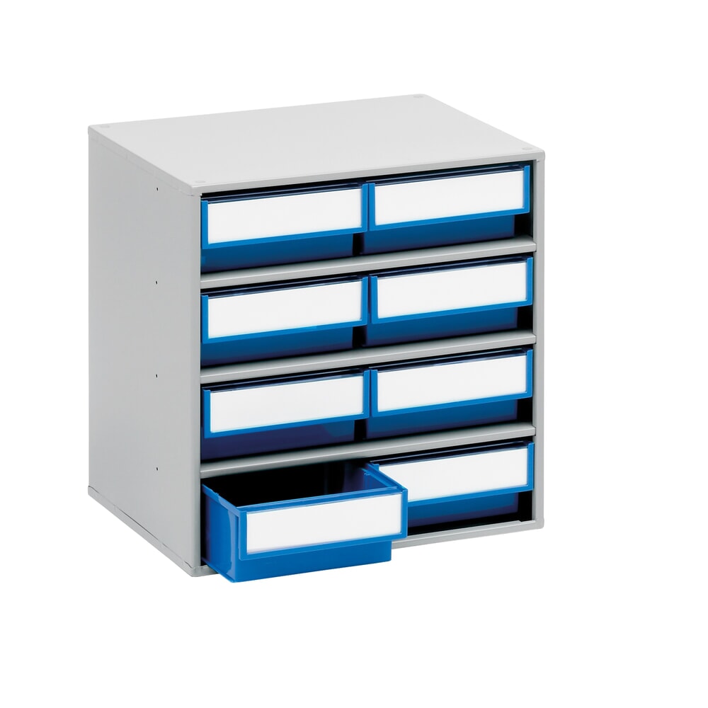 Product afbeelding: Ladekast, 8 laden, diepte 300 mm, blauw