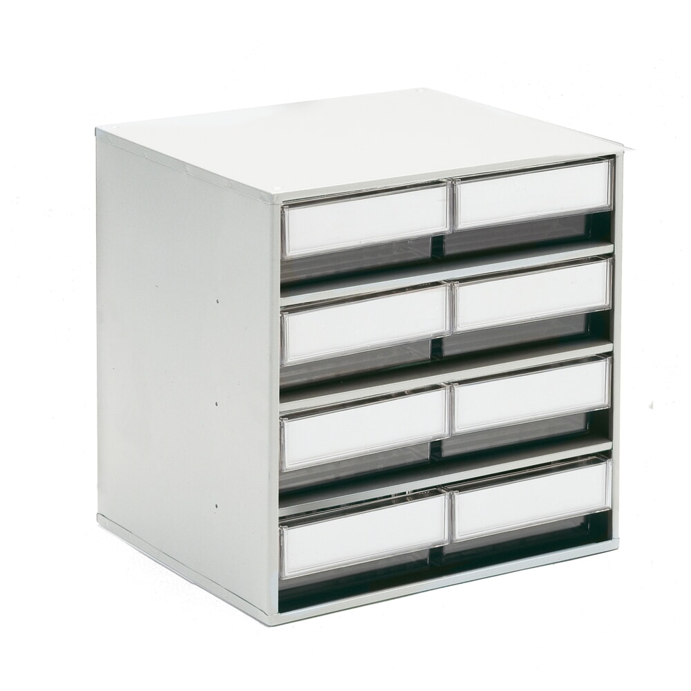Product afbeelding: Ladekast, 8 laden, diepte 300 mm, doorzichtig