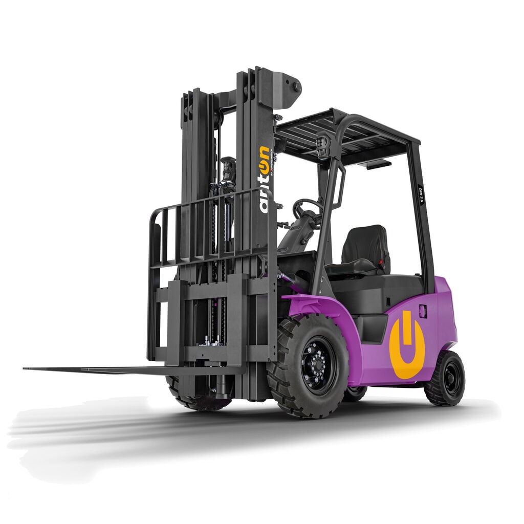 Productafbeelding nr. 1: AntOn by Jungheinrich elektrische heftruck CBH 3.5 met tweevoudige telescoopmast, hefhoogte 3.300 mm, draagvermogen 3.500 kg, inclusief externe lader 80 V, 60 A, CEE, 5-polig