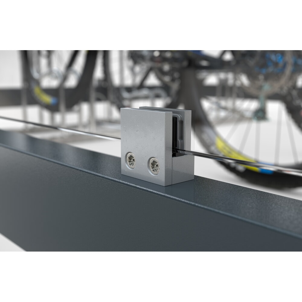 Productafbeelding nr. 3: wsm® fietsoverkapping Economy Köln, ESG-beglazing, fietsparksysteem 2502 XBF, bouwpakket, voor 4 fietsen, HxBxD 2440 mm x 3180 mm x 2165 mm