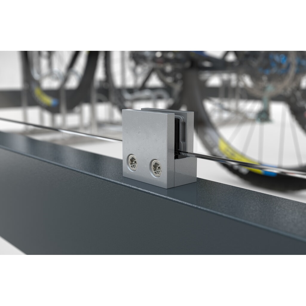 wsm® fietsoverkapping Economy Köln, ESG-beglazing, fietsparksysteem 4702 XBF, voor 4 fietsen, HxBxD 2440 mm x 2165 mm x 2165 mm Productafbeelding nr. 11: wsm® fietsoverkapping Economy Köln, ESG-beglazing, fietsparksysteem 4702 XBF, voor 4 fietsen, HxBxD 2440 mm x 2165 mm x 2165 mm