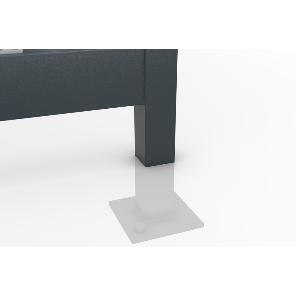 Productafbeelding nr. 8: wsm® fietsoverkapping Professional Köln, ESG-beglazing, geïntegreerde verlichting, bouwpakket, voor 6 fietsen, HxBxD 2440 mm x 3180 mm x 2165 mm