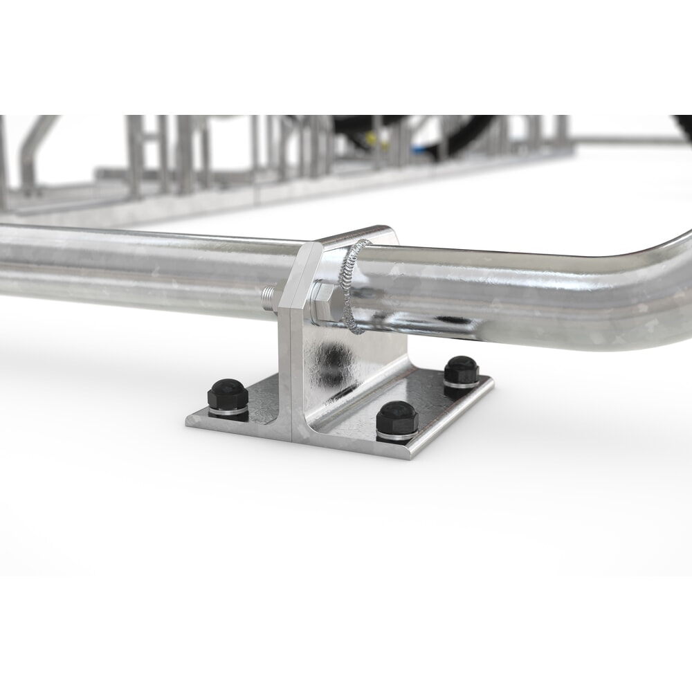 Productafbeelding nr. 2: wsm® fietsoverkapping Siegen, lessenaarsdak met trapeziumplaat, voor 8 fietsen