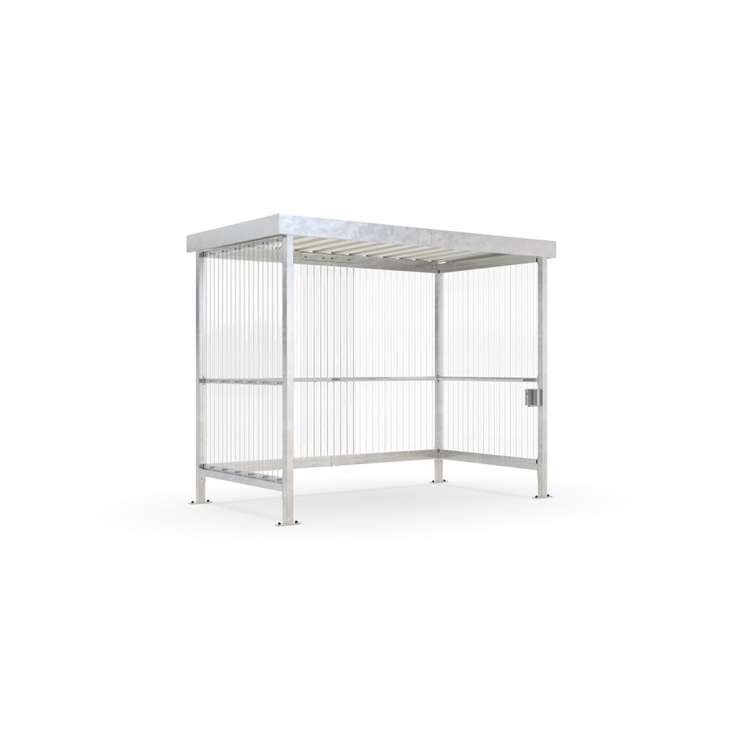 wsm® rookoverkapping Jena Maxi, golf-PVC, bouwpakket Product afbeelding: wsm® rookoverkapping Jena Maxi, golf-PVC, bouwpakket
