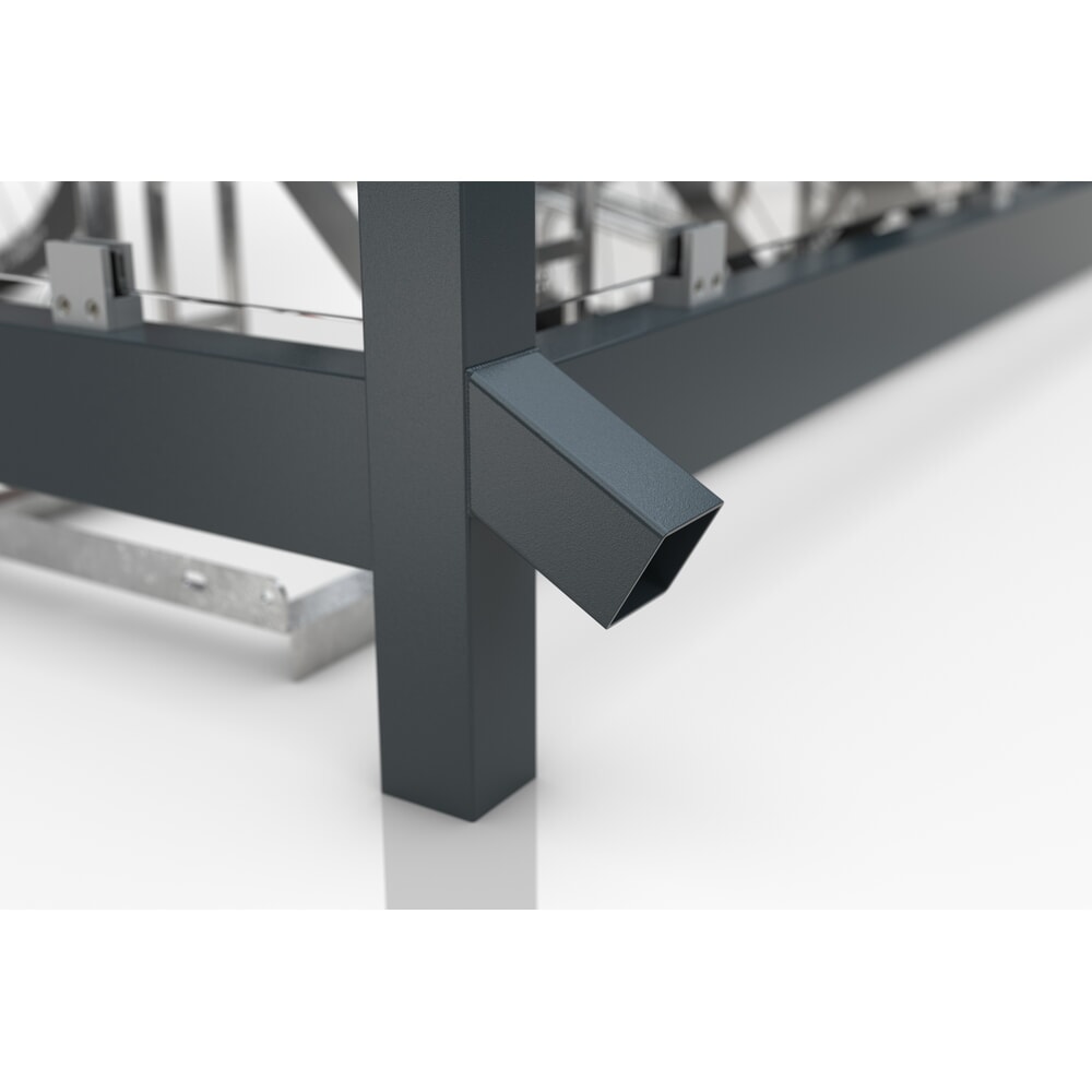 Productafbeelding nr. 6: wsm® rookoverkapping Professional Köln, ESG-beglazing, geïntegreerde verlichting, bouwpakket, HxBxD 2440 mm x 2165 mm x 2165 mm
