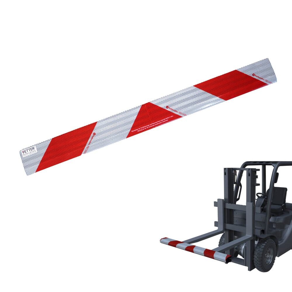 Product afbeelding: VETTER waarschuwingsbalk met magneten, hxbxd 80x800x40 mm
