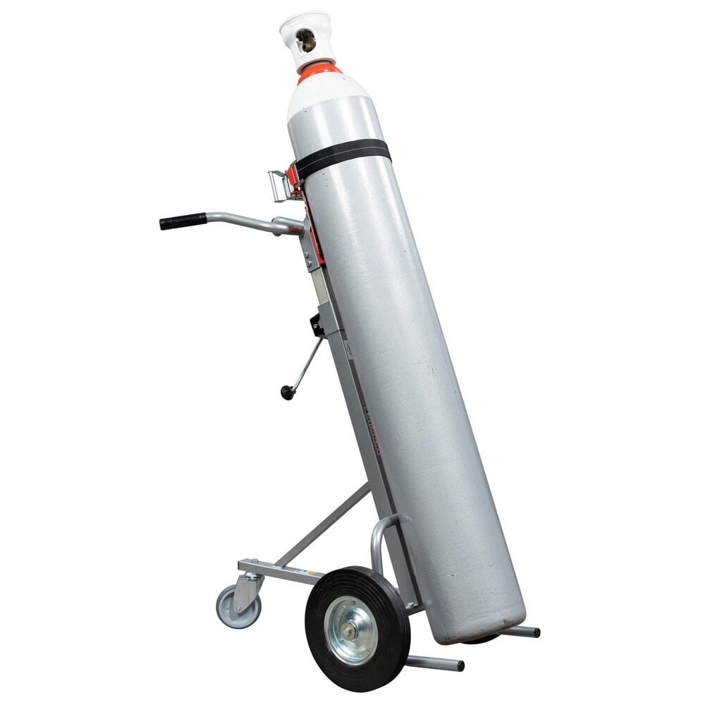 Product afbeelding: Manuvit gasflessenwagen met lier, riem, draagvermogen 150 kg, flessendiameter tot 300 mm