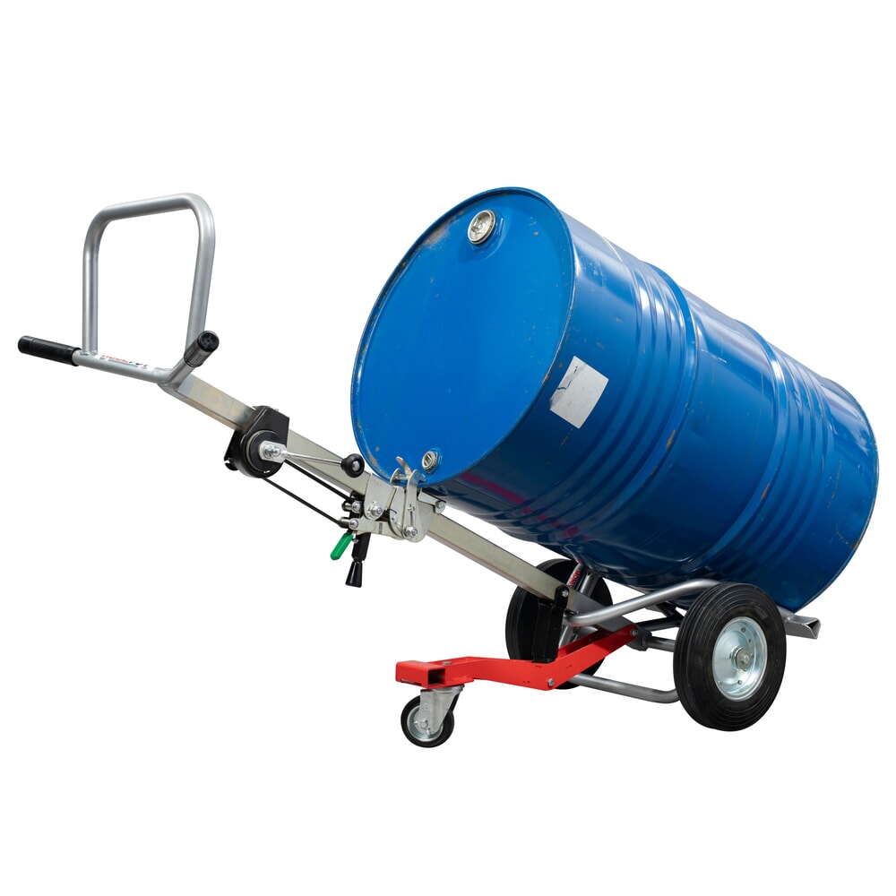 Productafbeelding nr. 4: Manuvit vatensteekwagen met hijslier, voor metalen en kunststof vaten, volume 120 l en 220 l