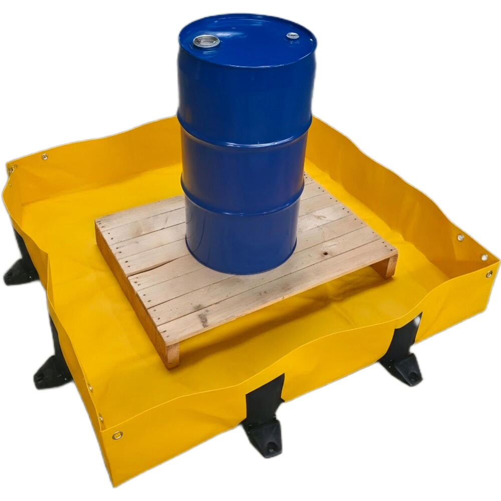 Product afbeelding: Steinbock® opvouwbare opvangbak Light van polyvinylchloride, hxbxd 203 x 1.200 x 1.200 mm, opvangvolume 299 l