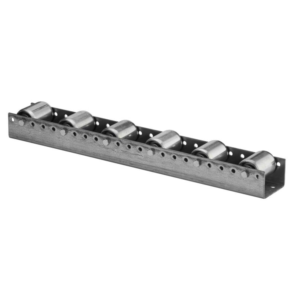 Productafbeelding nr. 1: Pallet-rollenrail, staal, lengtetransport verdeling 104-208 mm, dwarstransport verdeling 130 mm