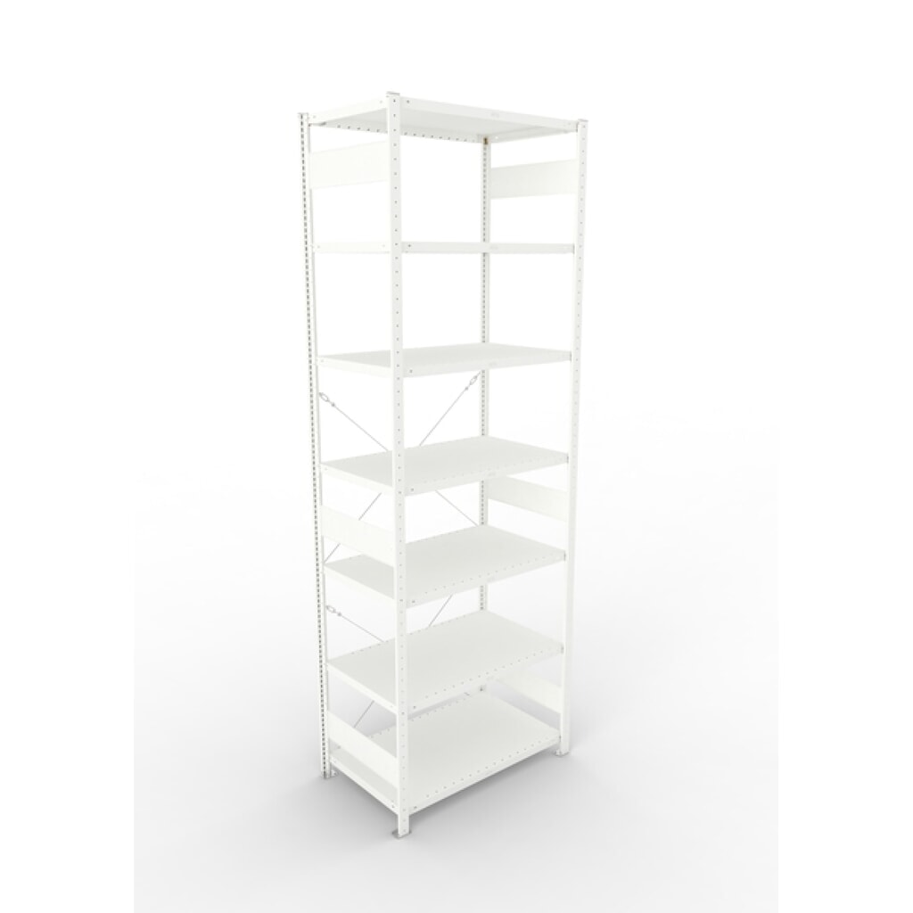 Product afbeelding: Legbordstelling META, lichtgrijs, vaklast 230 kg, hxbxd 3.000 x 1.056 x 836 mm