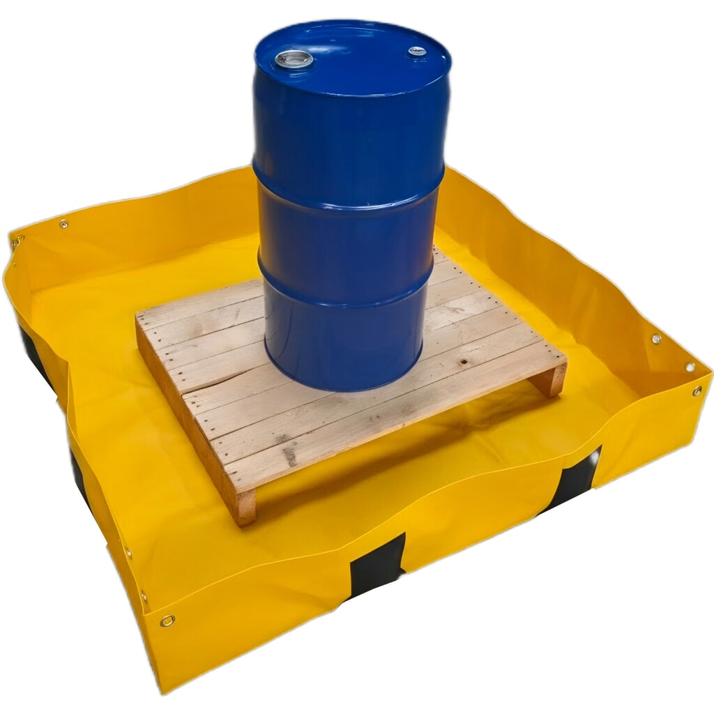 Product afbeelding: Steinbock® opvouwbare opvangbak Light van polyvinylchloride, hxbxd 203 x 1.200 x 1.200 mm, opvangvolume 299 l