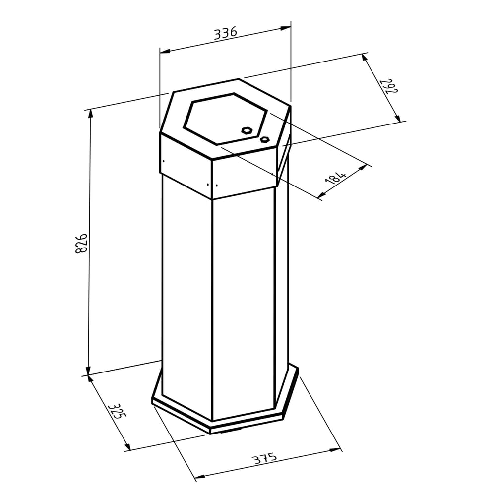 Productafbeelding nr. 2: Opzetlessenaar voor werkplaatsbijzetkast stumpf®, bxd 490 x 505 mm, afsluitbaar