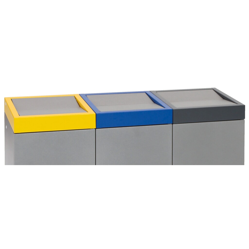 Afvalbak stumpf® Sixco 4 smart, lichtgrijs Productafbeelding nr. 2: Afvalbak stumpf® Sixco 4 smart, lichtgrijs