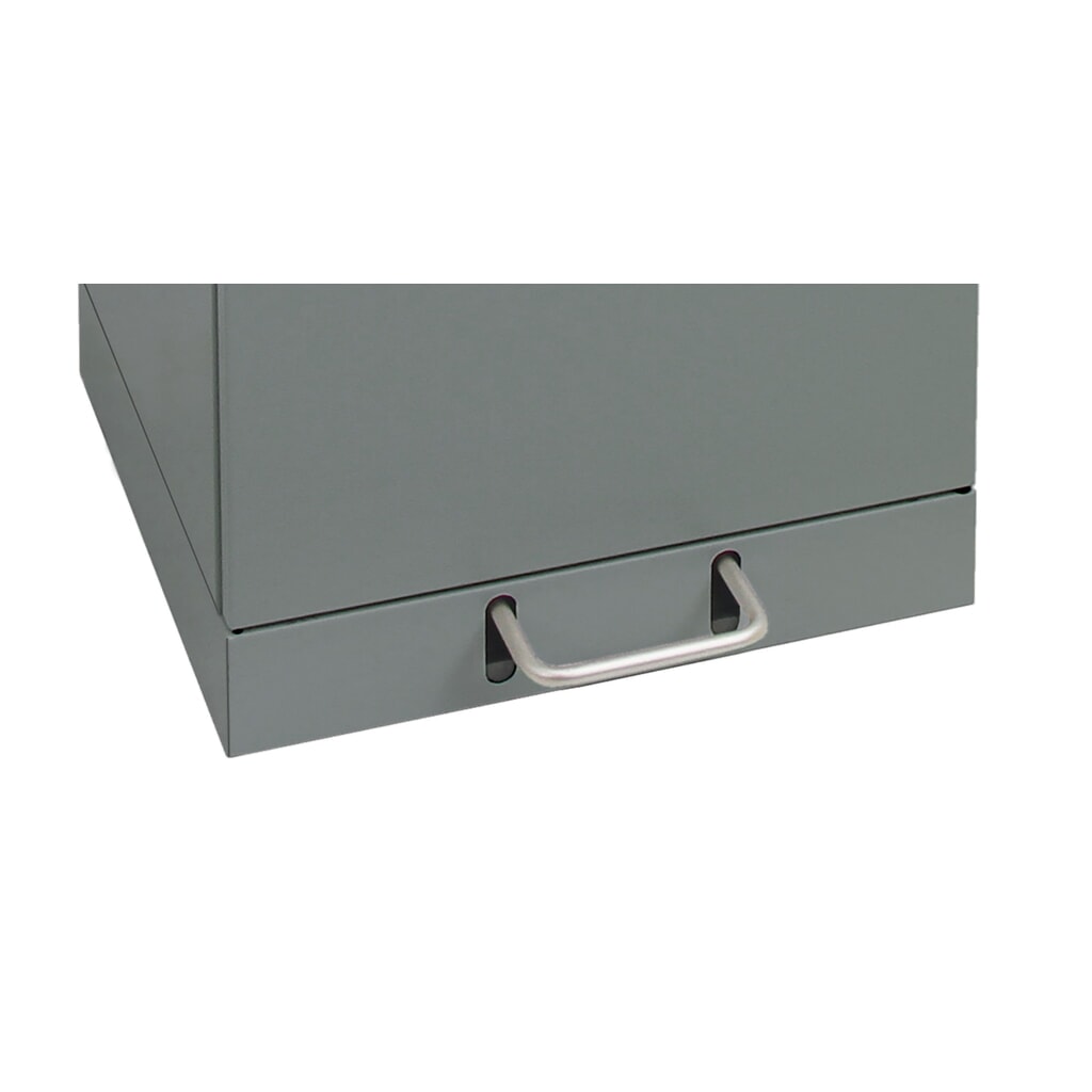 Kringloopafvalbak stumpf® met voetpedaal, incl. binnenbak, plaatstaal, verzinkt, 45 liter, grijs aluminium Productafbeelding nr. 3: Kringloopafvalbak stumpf® met voetpedaal, incl. binnenbak, plaatstaal, verzinkt, 45 liter, grijs aluminium