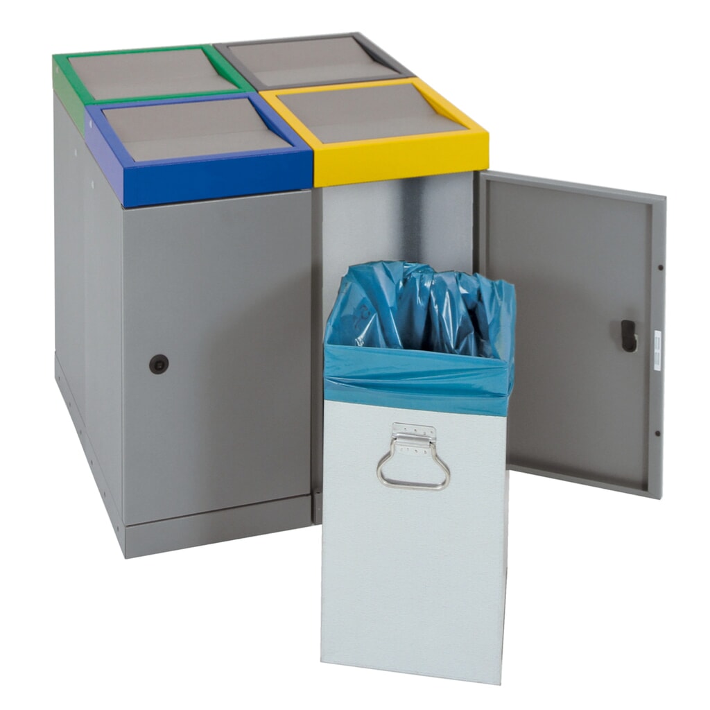 Kringloopafvalbak stumpf®, 4x 70 liter, meerdere kleuren Productafbeelding nr. 10: Kringloopafvalbak stumpf®, 4x 70 liter, meerdere kleuren