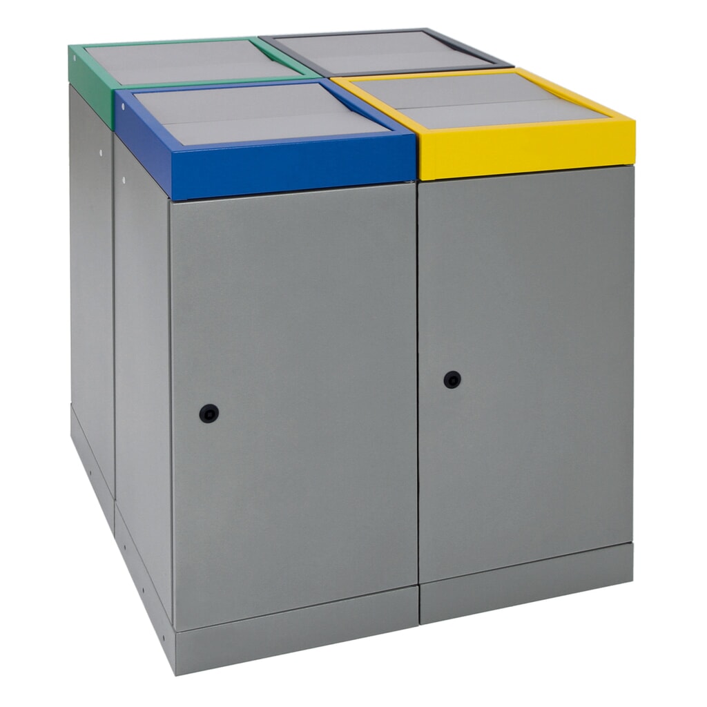 Kringloopafvalbak stumpf®, 4x 70 liter, meerdere kleuren Productafbeelding nr. 11: Kringloopafvalbak stumpf®, 4x 70 liter, meerdere kleuren