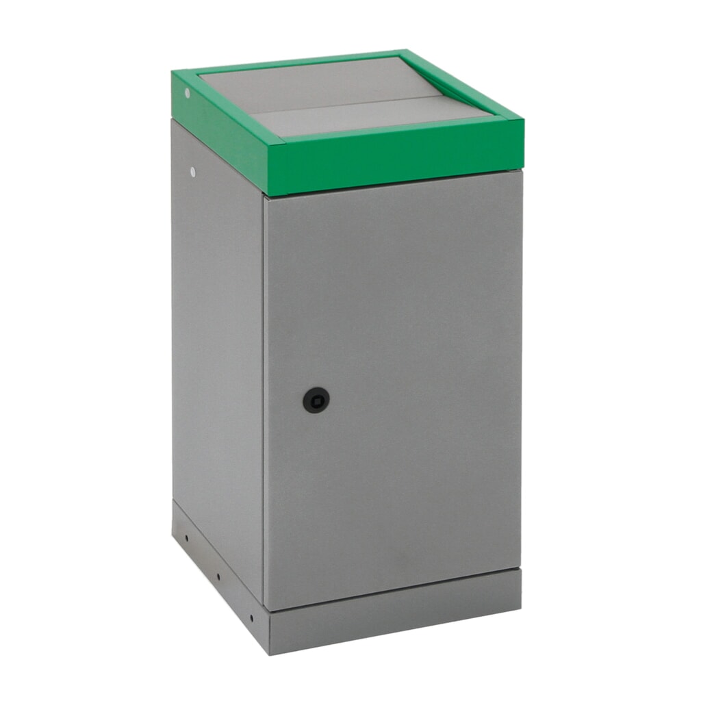 Kringloopafvalbak stumpf®, 1x 30 liter, deksel groen Productafbeelding nr. 6: Kringloopafvalbak stumpf®, 1x 30 liter, deksel groen