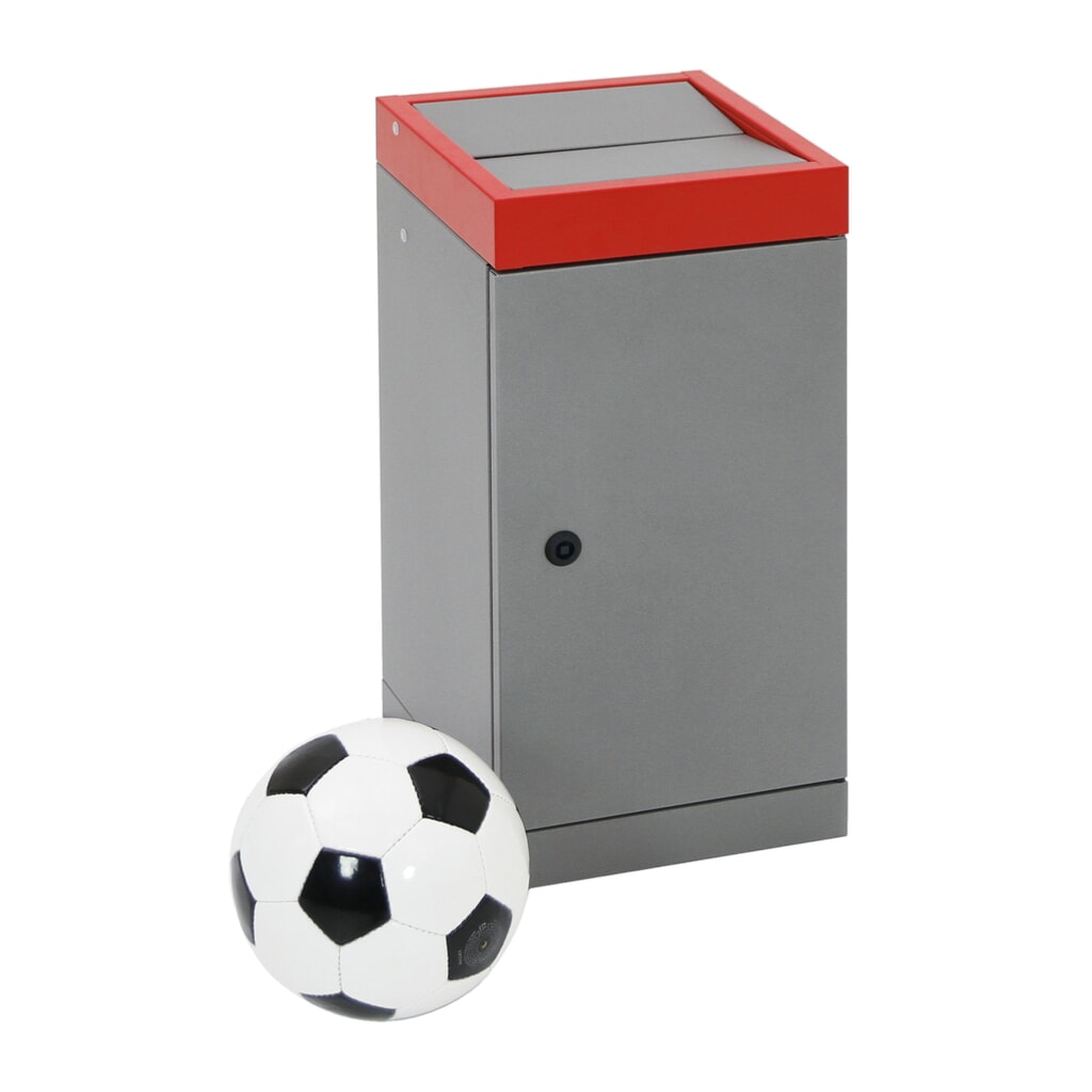 Kringloopafvalbak stumpf®, 1x 70 liter, deksel rood Productafbeelding nr. 5: Kringloopafvalbak stumpf®, 1x 70 liter, deksel rood