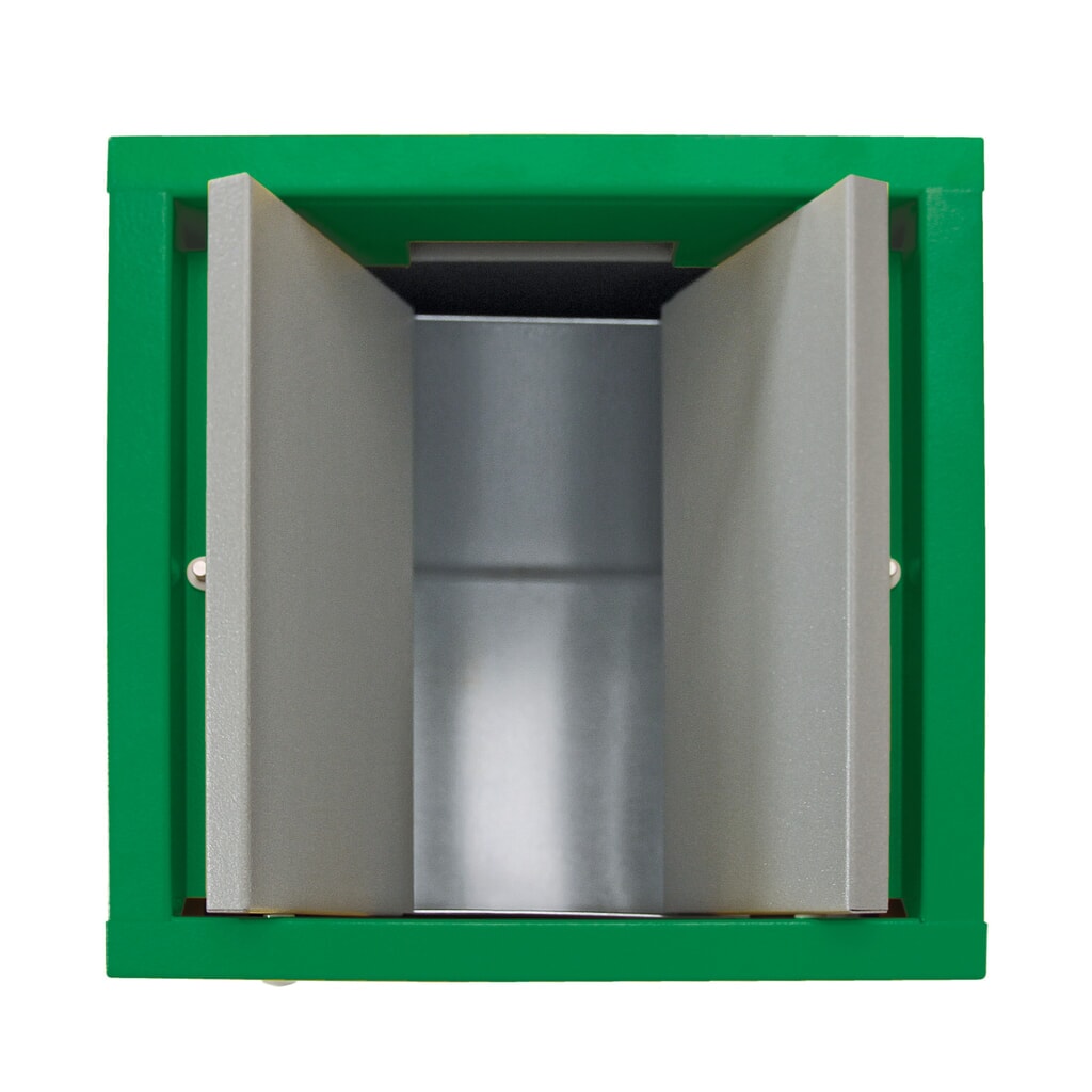Kringloopafvalbak stumpf®, 1x 70 liter, deksel groen Productafbeelding nr. 7: Kringloopafvalbak stumpf®, 1x 70 liter, deksel groen