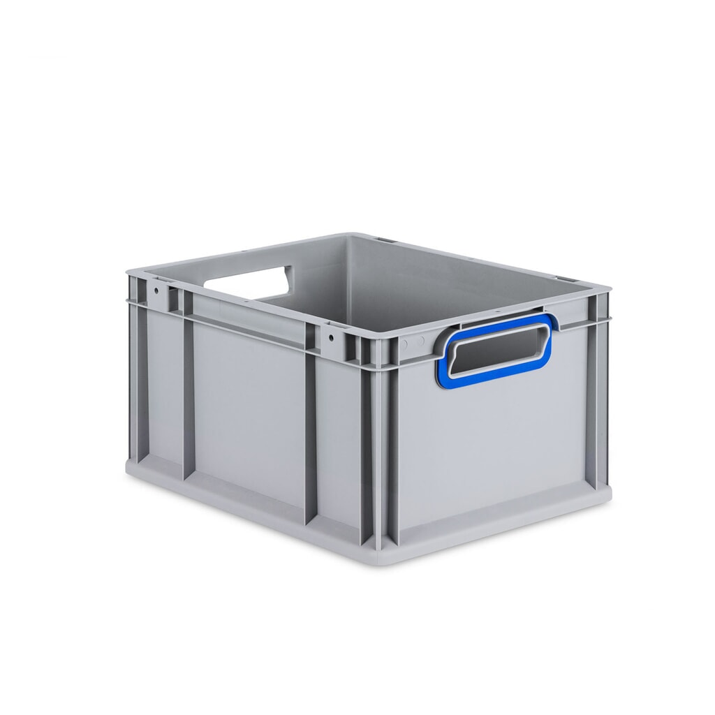 Product afbeelding: Allit Eurobox, met blauwe handgrepen, hxbxd 220 x 400 x 300 mm, 20 liter