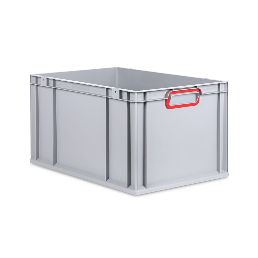 Product afbeelding: Allit Eurobox, met rode verzonken handgrepen, hxbxd 320 x 600 x 400 mm, 65 liter
