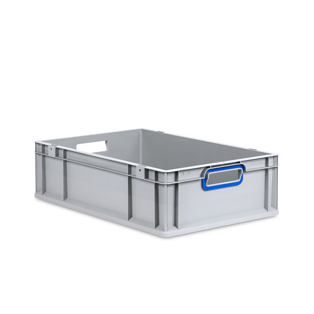 Product afbeelding: Allit Eurobox, met blauwe handgrepen, hxbxd 170 x 600 x 400 mm, 34 liter