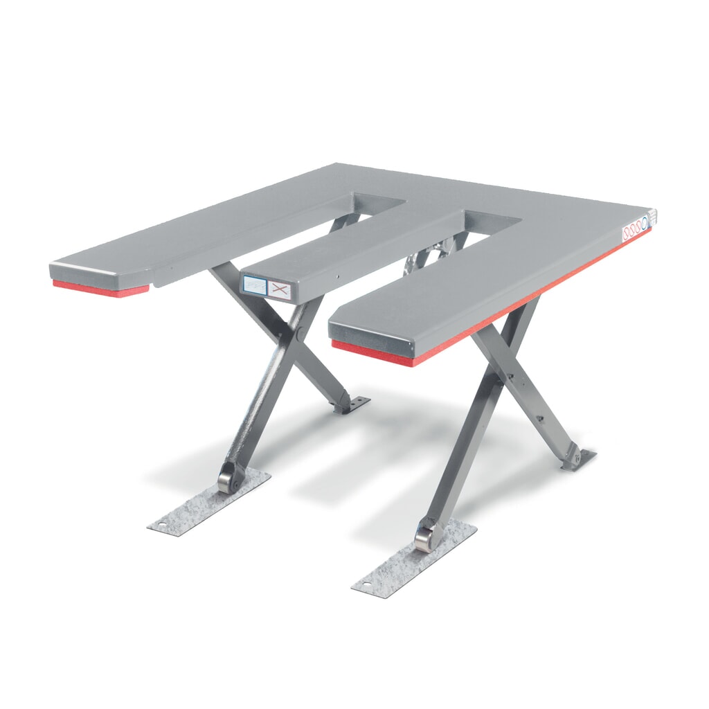 Schaarheftafel Ergo-E, E-vorm, cap. 600kg, 230 V Product afbeelding: Schaarheftafel Ergo-E, E-vorm, cap. 600kg, 230 V