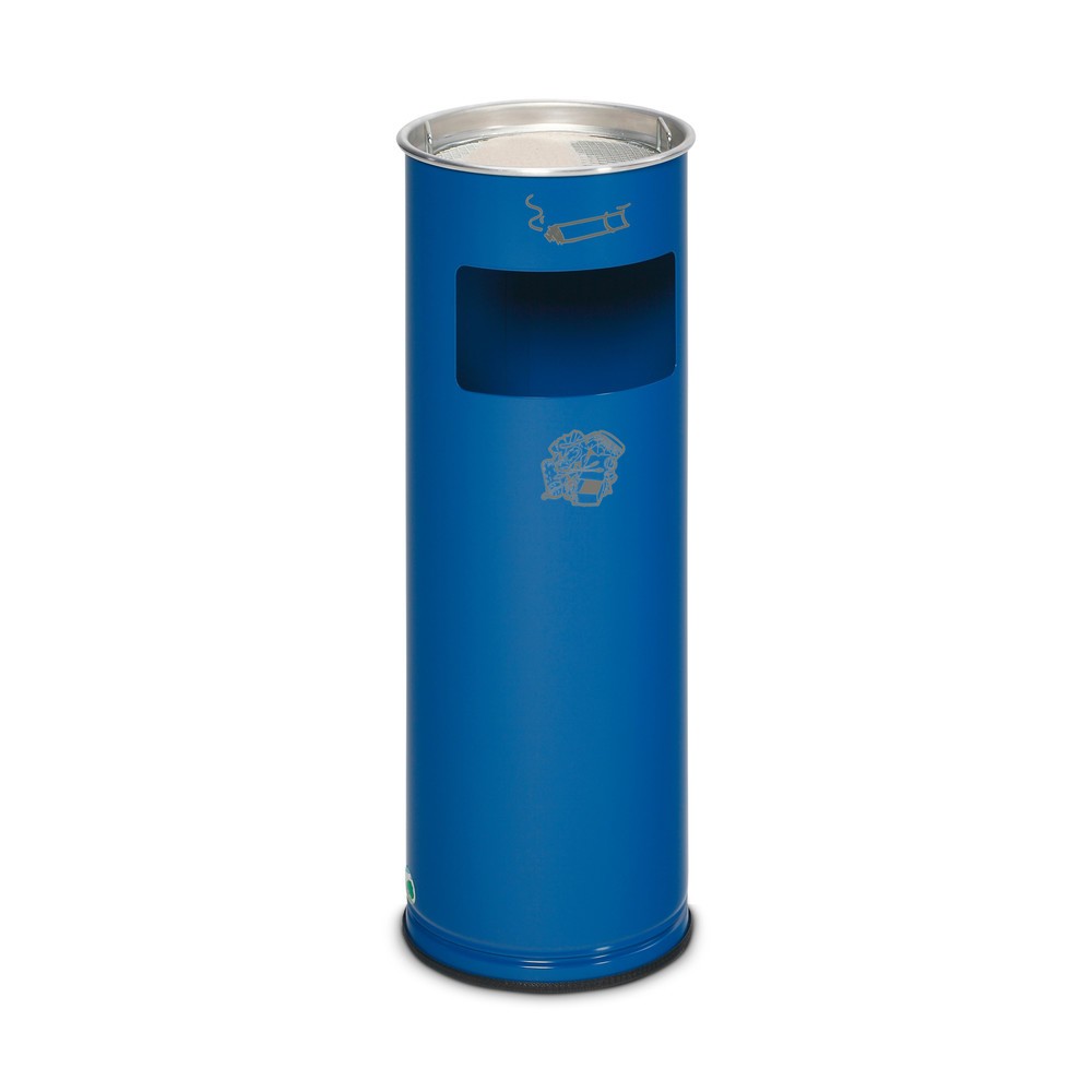 Product afbeelding: As-/afvalbakcombinatie VAR®, staand model, 16,7 liter, cyaanblauw