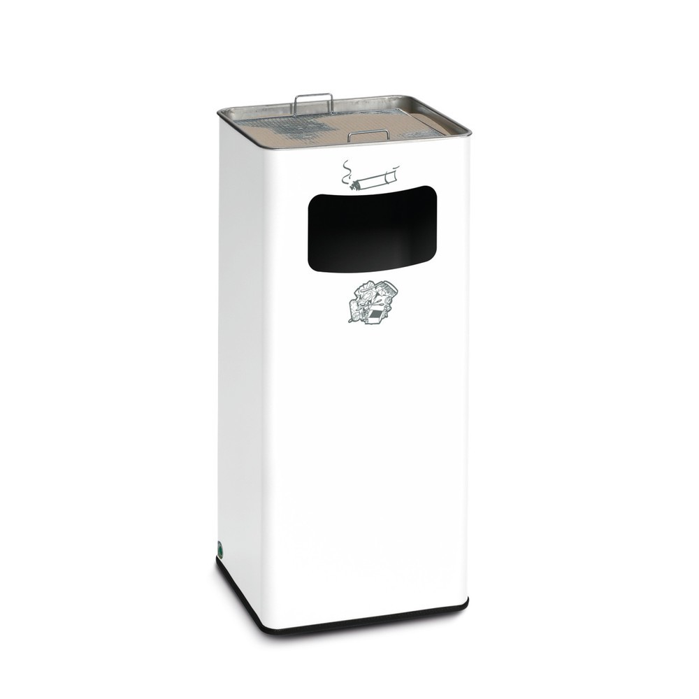 Product afbeelding: As-/afvalbakcombinatie VAR®, staand model, 53,4 liter, verkeerswit