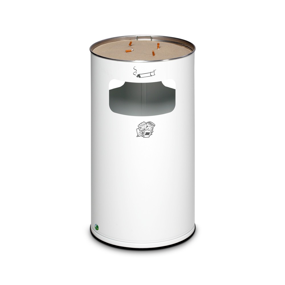 Product afbeelding: As-/afvalbakcombinatie VAR®, staand model, 69,2 liter, verkeerswit