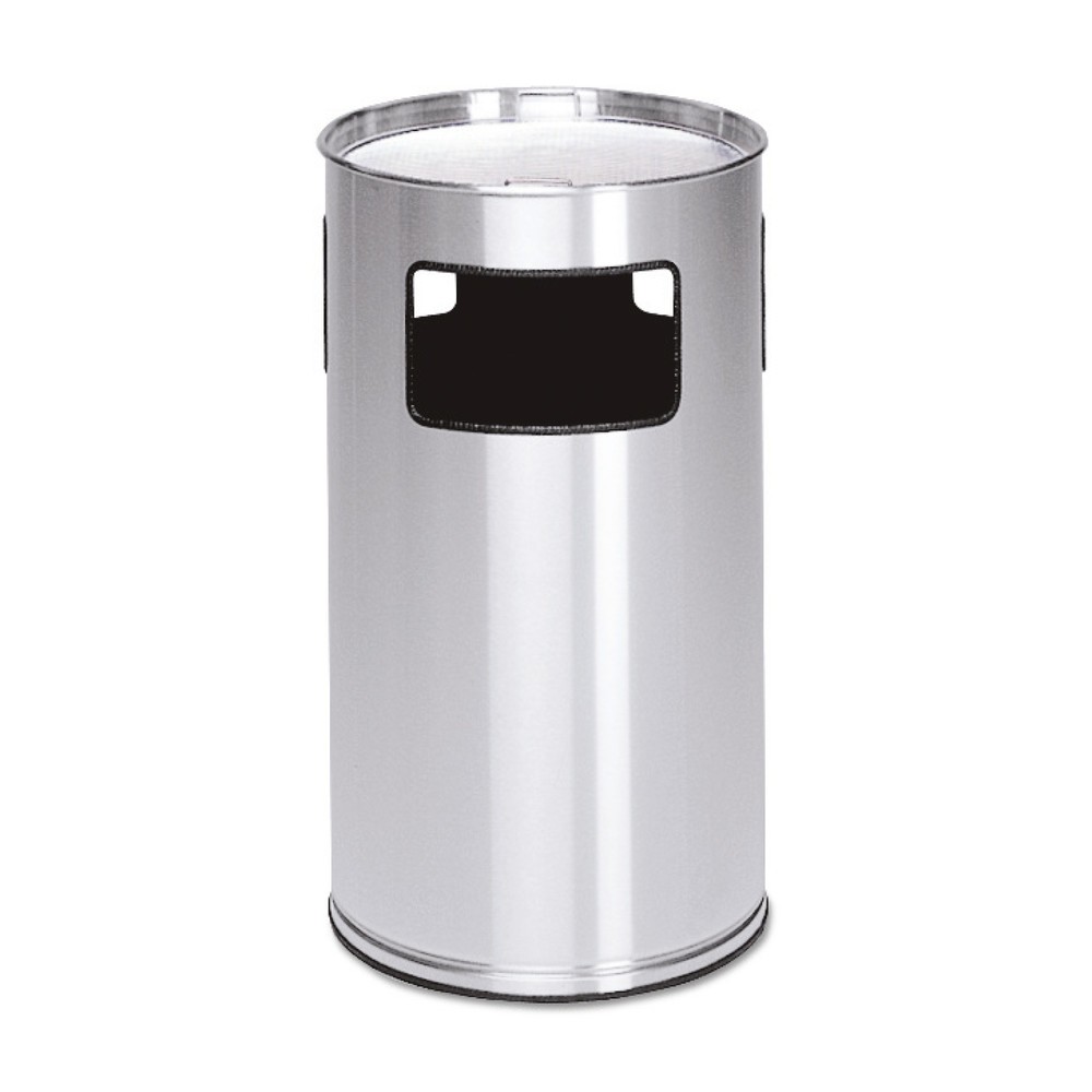 Product afbeelding: As-/afvalbakcombinatie VAR®, van roestvast staal, staand model, 69,2 liter