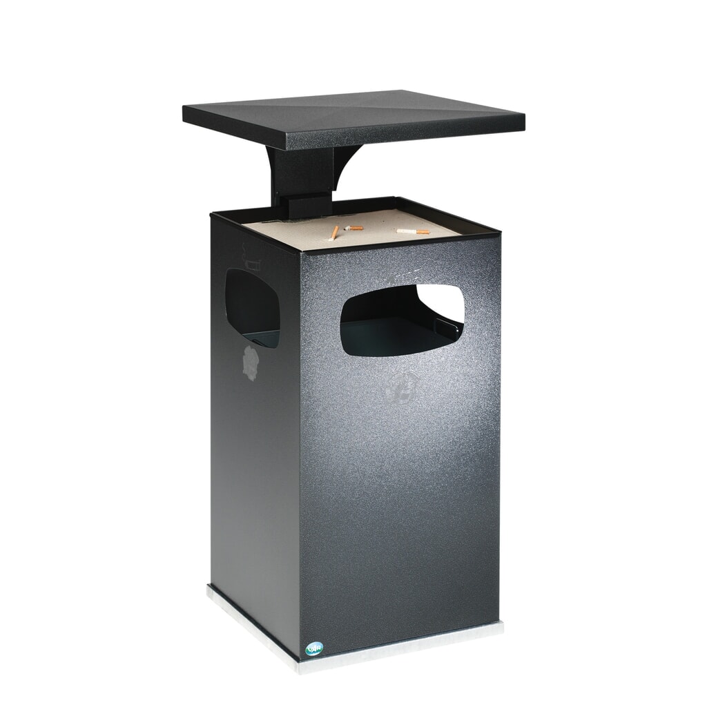 Asbak VAR® voor vloermontage, combinatiemodel, 38 liter, verkeerswit Productafbeelding nr. 4: Asbak VAR® voor vloermontage, combinatiemodel, 38 liter, verkeerswit