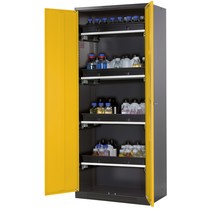 Kast voor chemische en giftige stoffen asecos® met uittrekbare legborden, hxbxd 1.950 x 810 x 520 mm