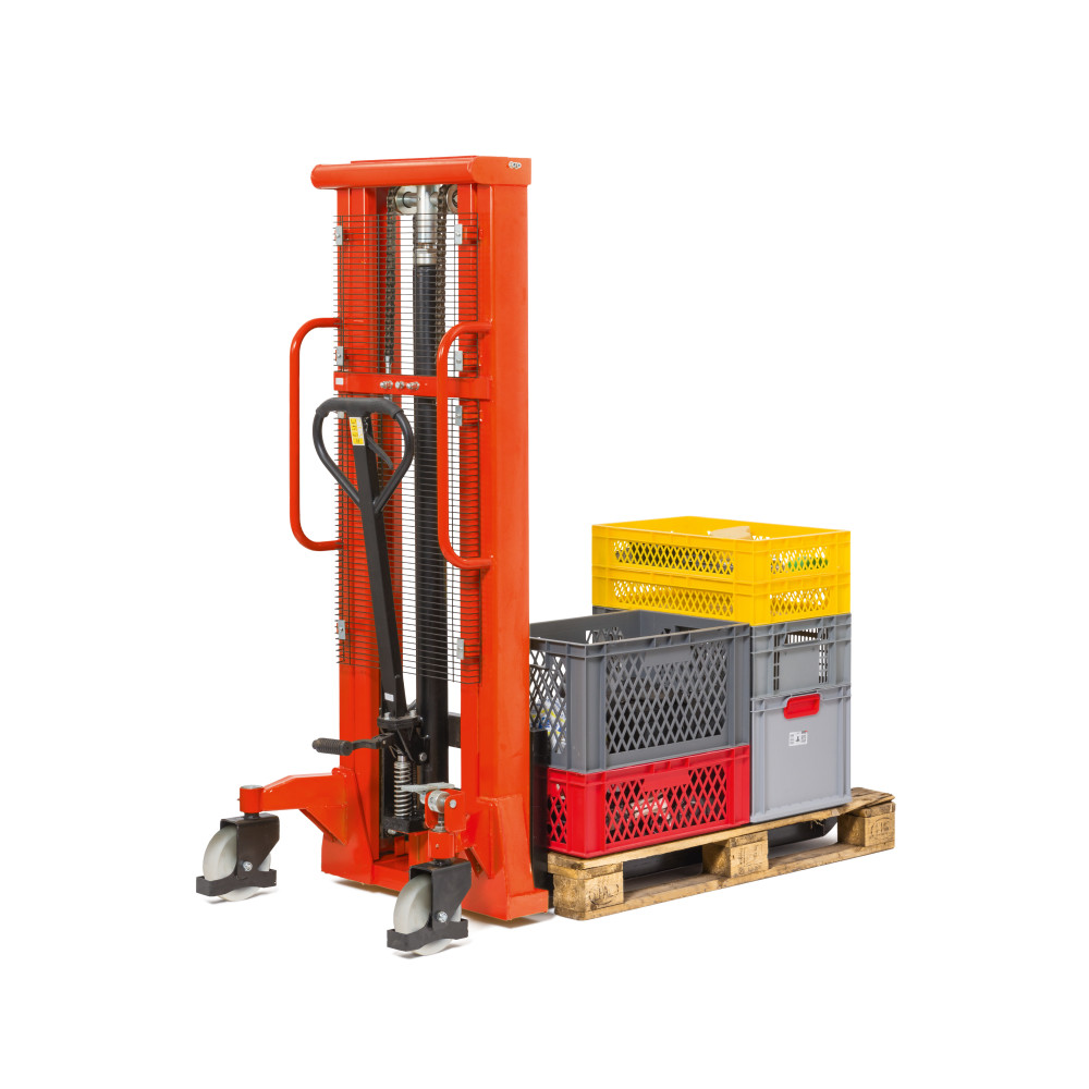 Productafbeelding nr. 5: Hydraulische stapelaar BASIC PSM 1.0 met tweevoudige telescoop hefmast, hefhoogte 2.000 mm, draagvermogen 1.000 kg