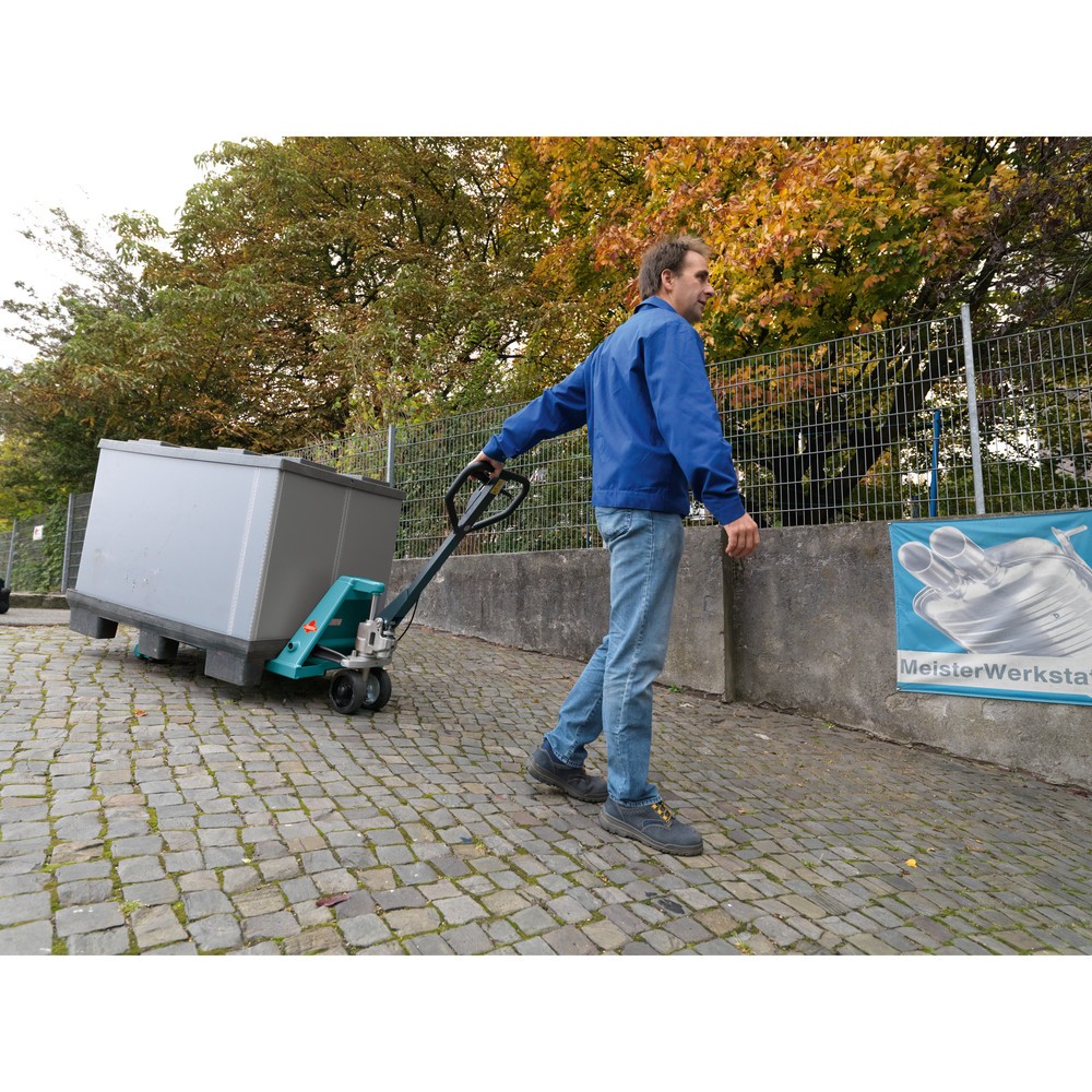 Productafbeelding nr. 13: Handpalletwagen Ameise® PTM 2.5 met handrem, draagvermogen 2.500 kg, vorklengte 1.150 mm, massief rubber / polyurethaan, tandemwielen