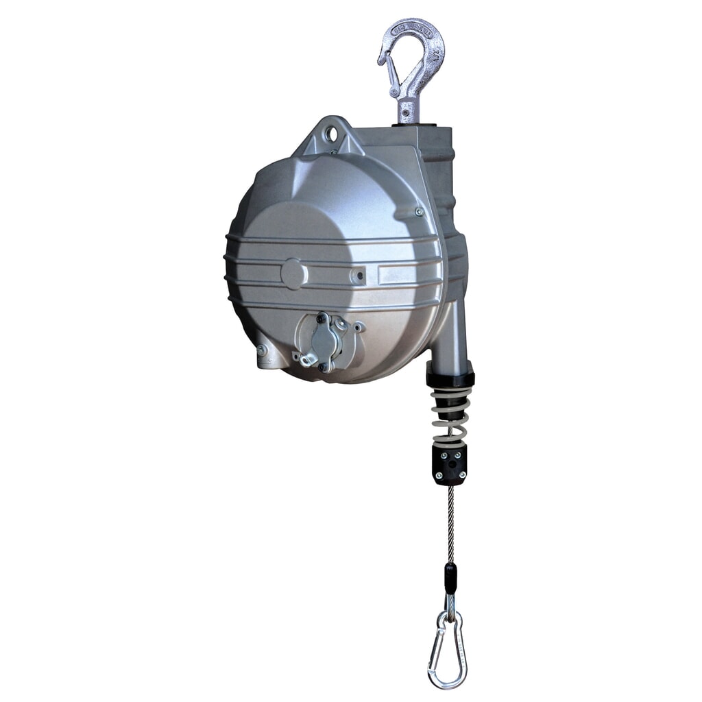Balancer 95X, voor explosieveilige zones, zonder vergrendeling, aluminium behuizing, uittrek 2,1 m, draagvermogen 20-30 kg Product afbeelding: Balancer 95X, voor explosieveilige zones, zonder vergrendeling, aluminium behuizing, uittrek 2,1 m, draagvermogen 20-30 kg