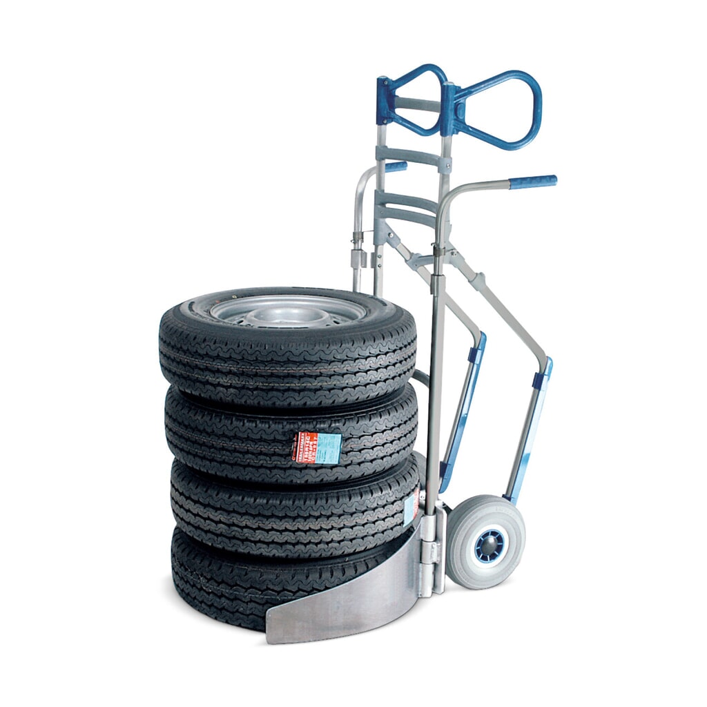 Bandensteekwagen EXPRESSO van aluminium, capaciteit 200 kg, voor 4 wielen Product afbeelding: Bandensteekwagen EXPRESSO van aluminium, capaciteit 200 kg, voor 4 wielen